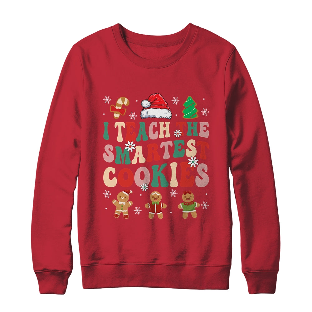 I Teach The Smartest Cookies Christmas Xmas Teacher Groovy Shirt & Sweatshirt | siriusteestore