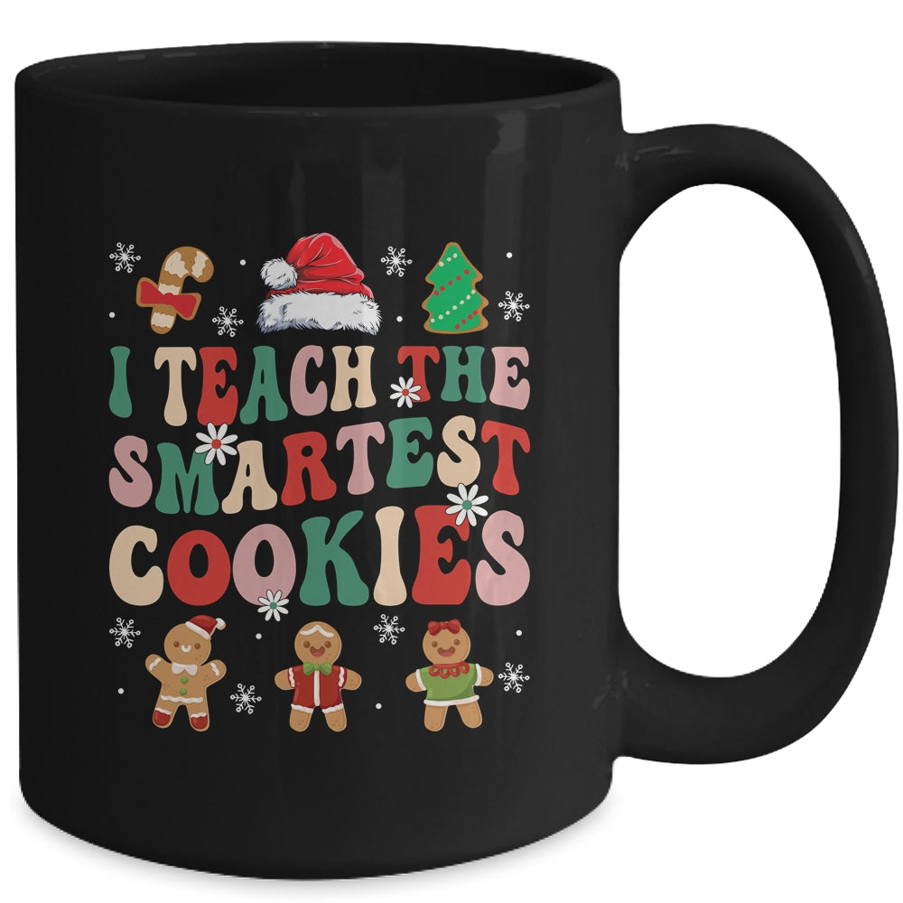 I Teach The Smartest Cookies Christmas Xmas Teacher Groovy Mug | siriusteestore