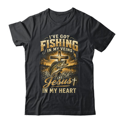 I'Ve Got Fishing In My Veins Jesus In My Heart Christian Men Shirt & Hoodie | siriusteestore