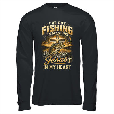 I'Ve Got Fishing In My Veins Jesus In My Heart Christian Men Shirt & Hoodie | siriusteestore