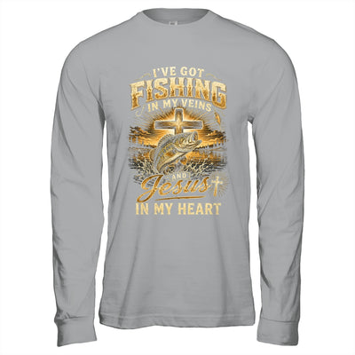 I'Ve Got Fishing In My Veins Jesus In My Heart Christian Men Shirt & Hoodie | siriusteestore
