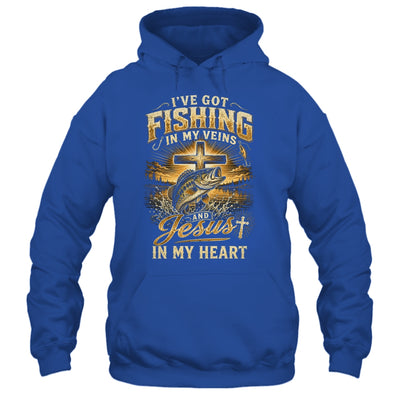 I'Ve Got Fishing In My Veins Jesus In My Heart Christian Men Shirt & Hoodie | siriusteestore