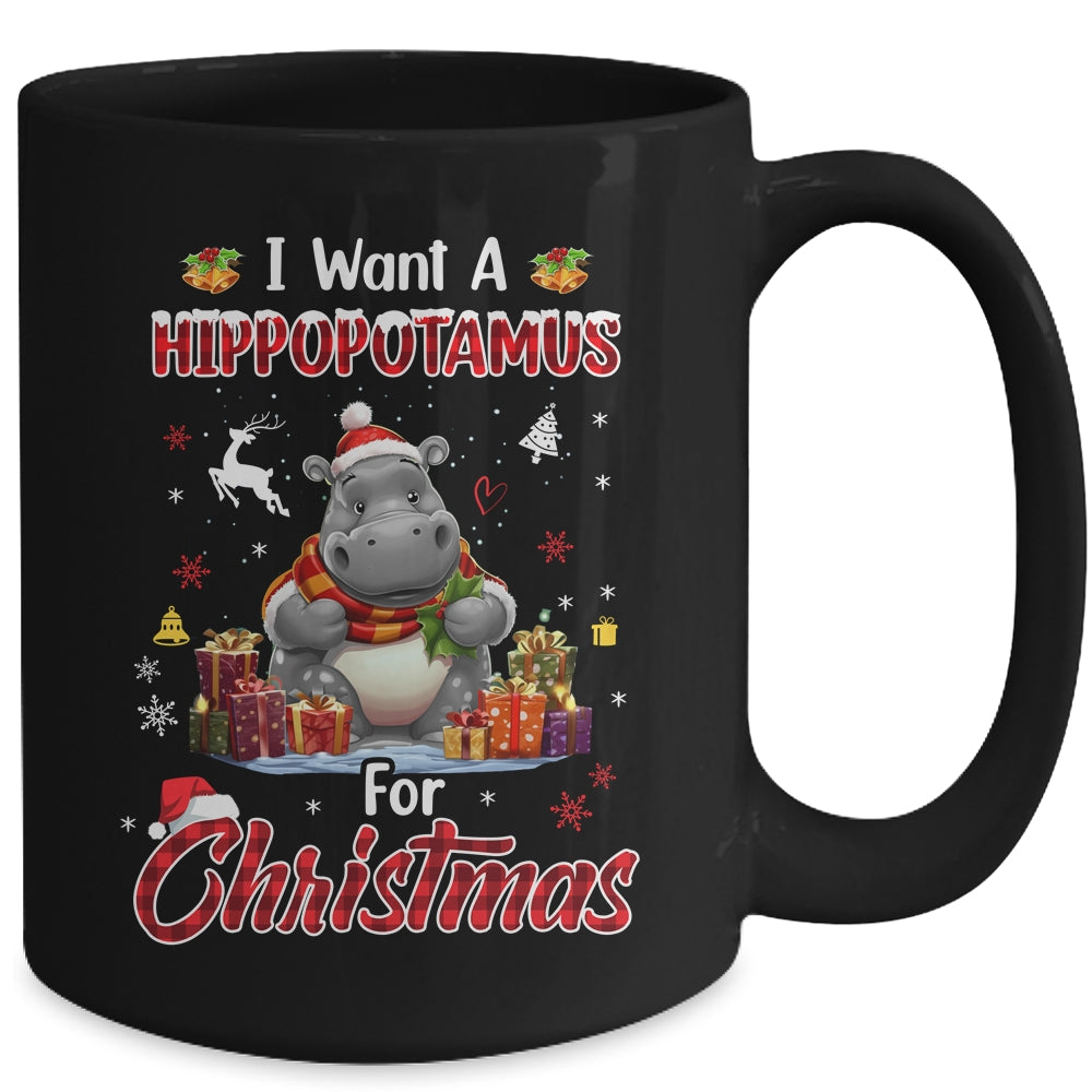 I Want A Hippopotamus For Christmas Hippo Candy Santa Mug | siriusteestore