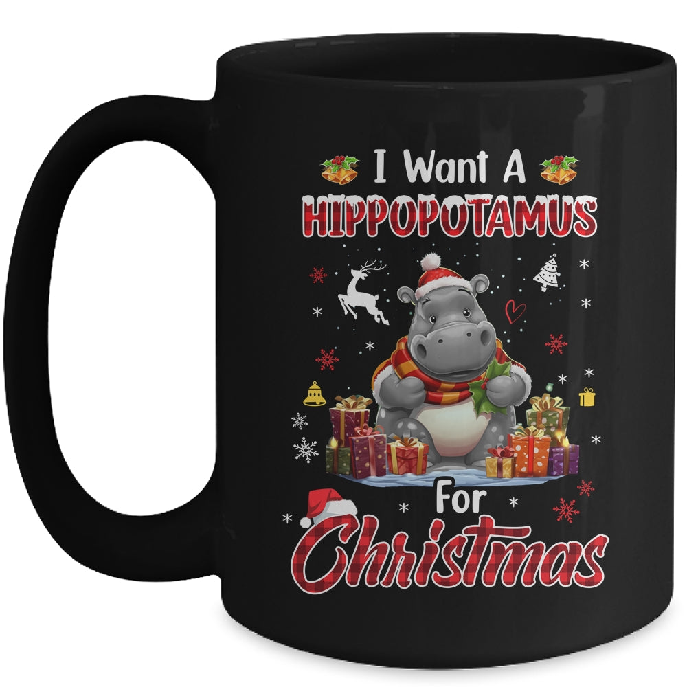 I Want A Hippopotamus For Christmas Hippo Candy Santa Mug | siriusteestore