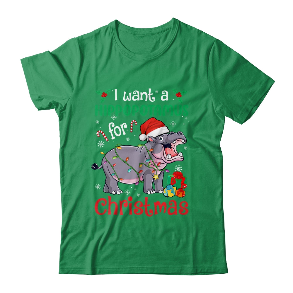I Want A Hippopotamus For Christmas Xmas Hippo Kid Women Shirt & Sweatshirt | siriusteestore