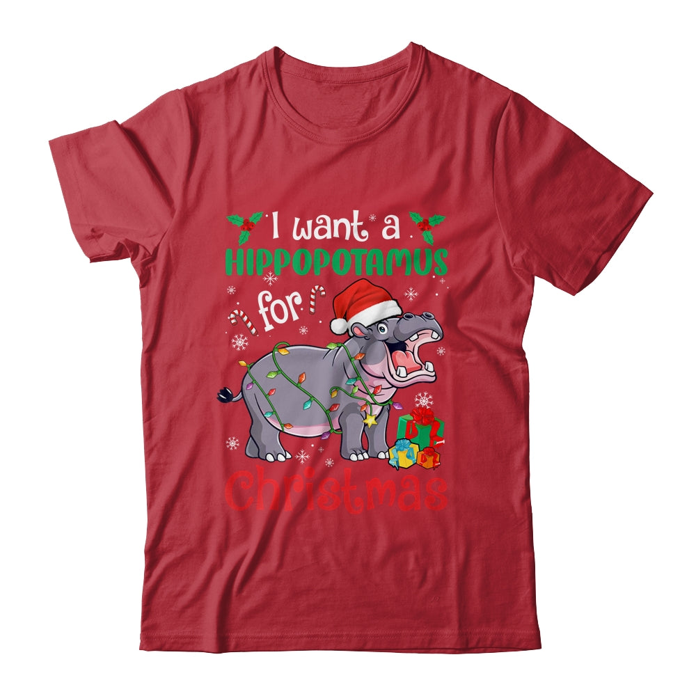 I Want A Hippopotamus For Christmas Xmas Hippo Kid Women Shirt & Sweatshirt | siriusteestore