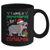 I Want A Hippopotamus For Christmas Xmas Hippo Kid Women Mug | siriusteestore