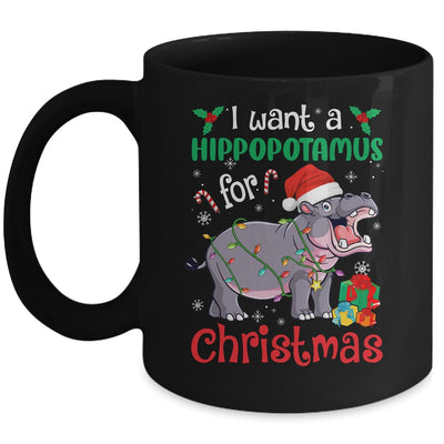 I Want A Hippopotamus For Christmas Xmas Hippo Kid Women Mug | siriusteestore