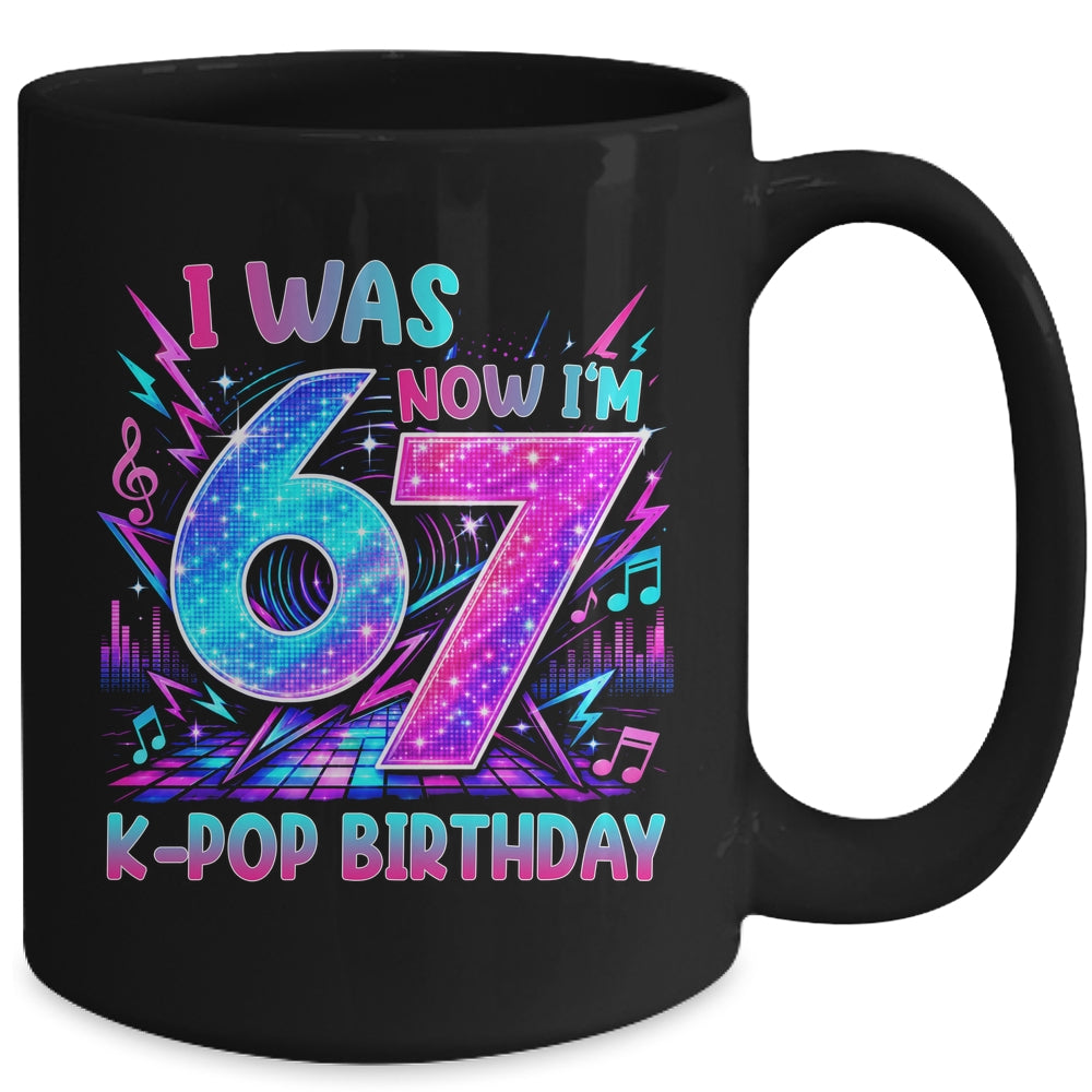 I Was 6 Now I'M 7 Kpop Birthday Girl Gifts For Kids Girls Mug | siriusteestore