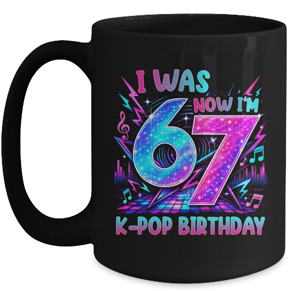 I Was 6 Now I'M 7 Kpop Birthday Girl Gifts For Kids Girls Mug | siriusteestore