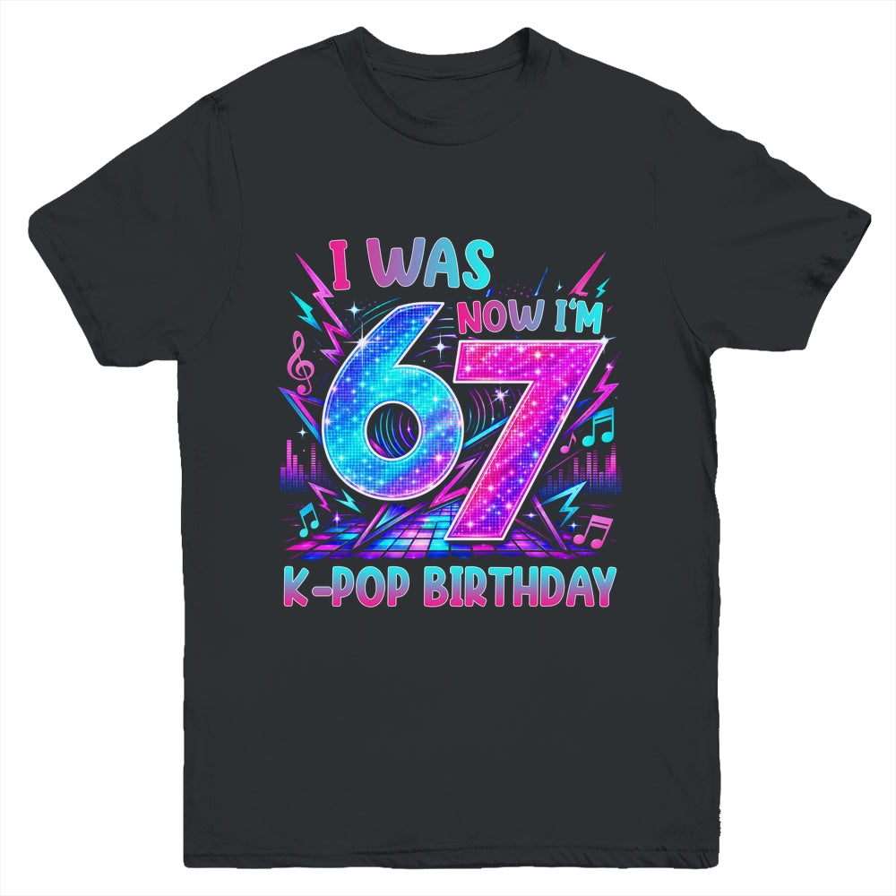 I Was 6 Now I'M 7 Kpop Birthday Girl Gifts For Kids Girls Youth Shirt | siriusteestore