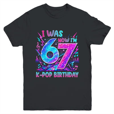 I Was 6 Now I'M 7 Kpop Birthday Girl Gifts For Kids Girls Youth Shirt | siriusteestore