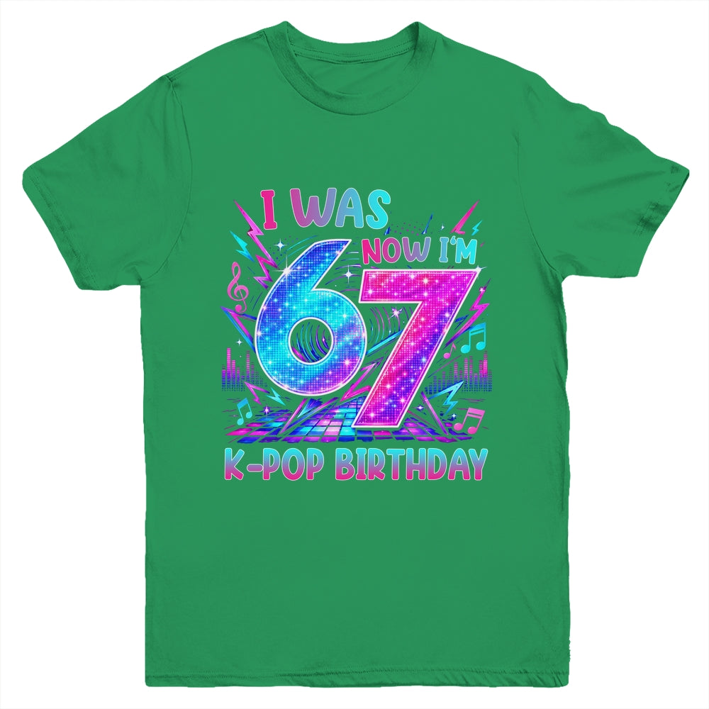 I Was 6 Now I'M 7 Kpop Birthday Girl Gifts For Kids Girls Youth Shirt | siriusteestore