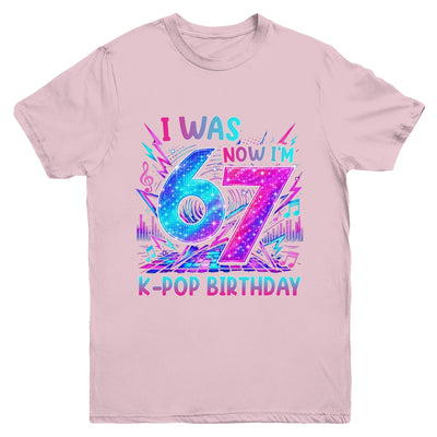 I Was 6 Now I'M 7 Kpop Birthday Girl Gifts For Kids Girls Youth Shirt | siriusteestore