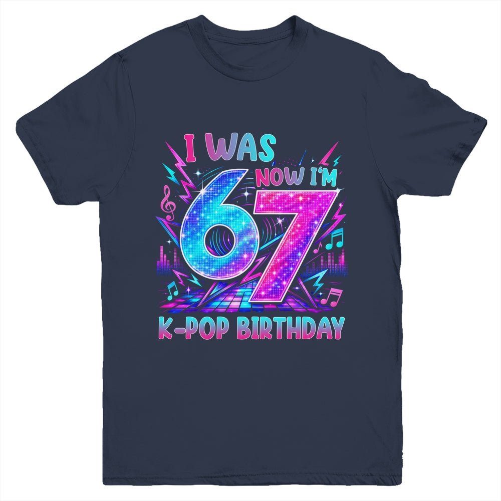 I Was 6 Now I'M 7 Kpop Birthday Girl Gifts For Kids Girls Youth Shirt | siriusteestore