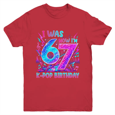I Was 6 Now I'M 7 Kpop Birthday Girl Gifts For Kids Girls Youth Shirt | siriusteestore