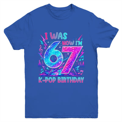 I Was 6 Now I'M 7 Kpop Birthday Girl Gifts For Kids Girls Youth Shirt | siriusteestore