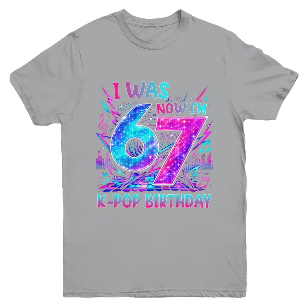 I Was 6 Now I'M 7 Kpop Birthday Girl Gifts For Kids Girls Youth Shirt | siriusteestore