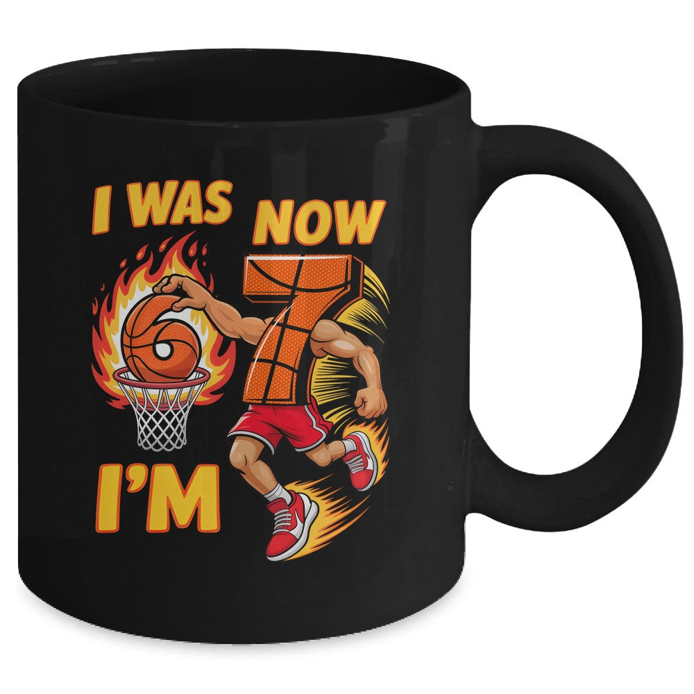 I Was 6 Now I'm 7 Basketball 6 7 Meme Birthday Boy Funny Mug | siriusteestore