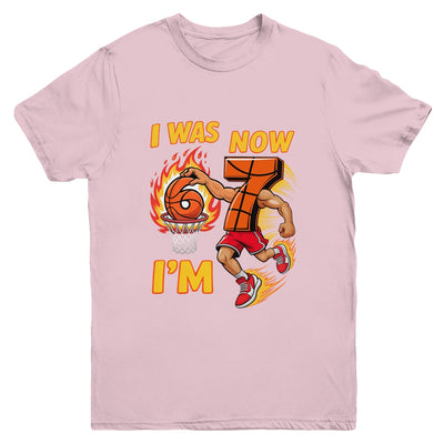 I Was 6 Now I'm 7 Basketball 6 7 Meme Birthday Boy Funny Youth Shirt | siriusteestore