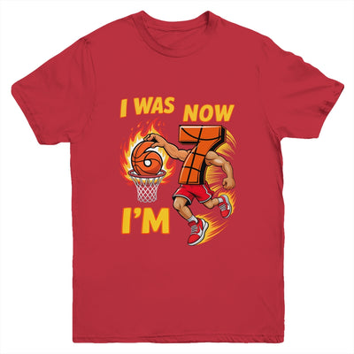 I Was 6 Now I'm 7 Basketball 6 7 Meme Birthday Boy Funny Youth Shirt | siriusteestore