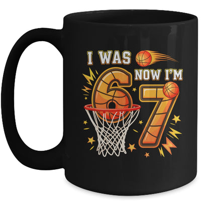 I Was 6 Now I'm 7 Birthday Boy Basketball Funny 6 7 Meme Kid Mug | siriusteestore