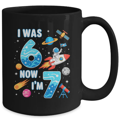I Was 6 Now I’m 7 Funny 67 Meme 7th Birthday Astronaut Boy Mug | siriusteestore