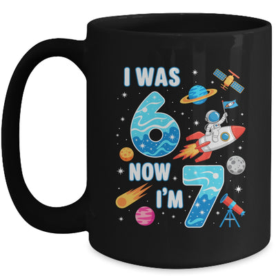 I Was 6 Now I’m 7 Funny 67 Meme 7th Birthday Astronaut Boy Mug | siriusteestore