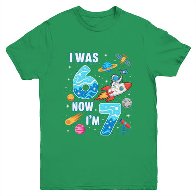 I Was 6 Now I’m 7 Funny 67 Meme 7th Birthday Astronaut Boy Youth Shirt | siriusteestore