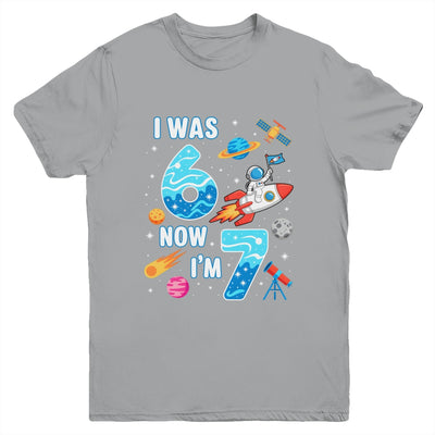 I Was 6 Now I’m 7 Funny 67 Meme 7th Birthday Astronaut Boy Youth Shirt | siriusteestore