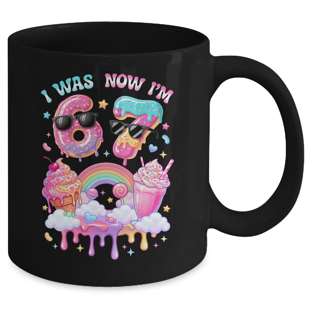 I Was 6 Now I'm 7 Ice Cream Dripping 67 Meme Kids Birthday Mug | siriusteestore
