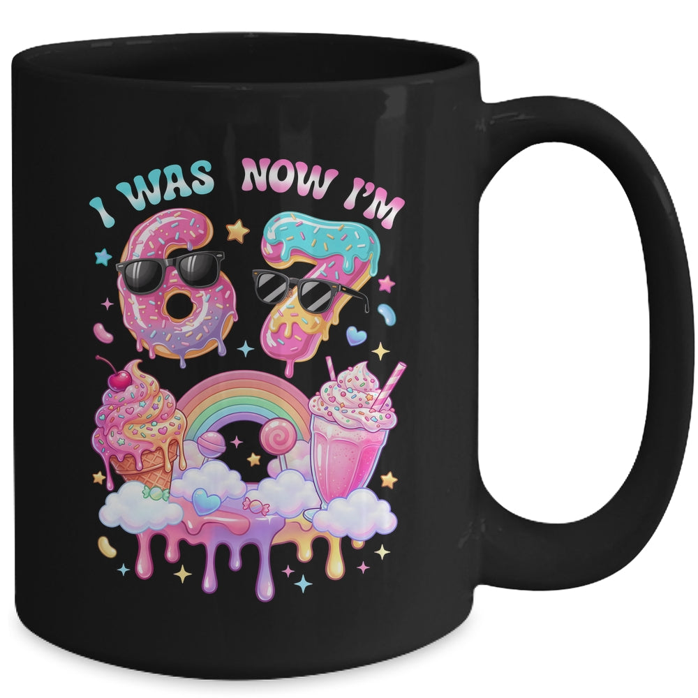 I Was 6 Now I'm 7 Ice Cream Dripping 67 Meme Kids Birthday Mug | siriusteestore