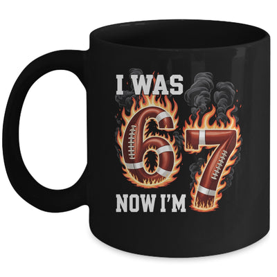 I Was 6 Now I'm 7 Old Football Drip 7th Birthday Boy 67 Meme Mug | siriusteestore