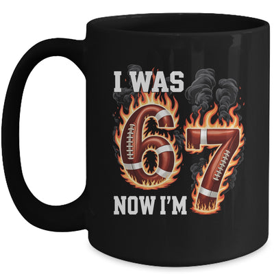 I Was 6 Now I'm 7 Old Football Drip 7th Birthday Boy 67 Meme Mug | siriusteestore