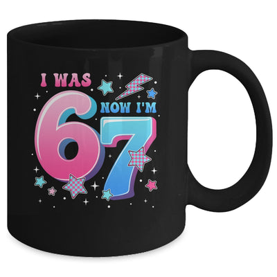 I Was 6 Now I’m 7 Six Seven Funny 7th Birthday Girls Kids Mug | siriusteestore