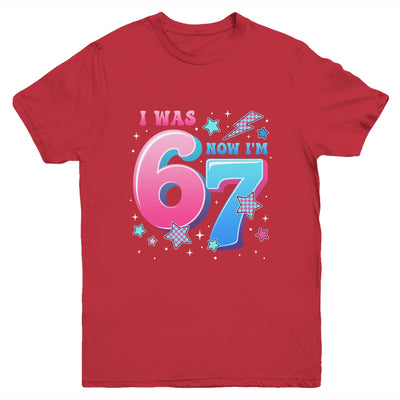 I Was 6 Now I’m 7 Six Seven Funny 7th Birthday Girls Kids Youth Shirt | siriusteestore