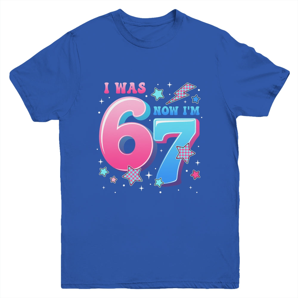 I Was 6 Now I’m 7 Six Seven Funny 7th Birthday Girls Kids Youth Shirt | siriusteestore