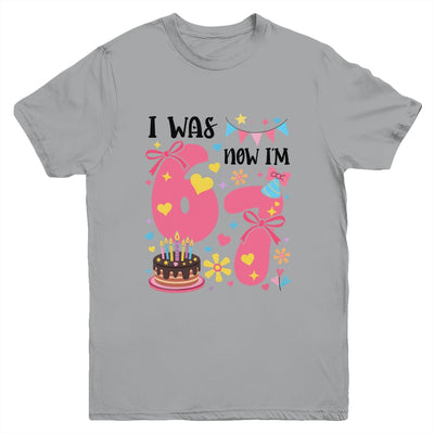 I Was 6 Now I'm 7 Year Old Birthday 7th Kids Coquette Bow Youth Shirt | siriusteestore
