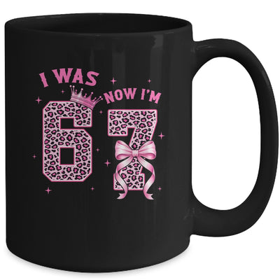 I Was 6 Now I'm 7 Year Old Birthday Girls Coquette 67 Meme Mug | siriusteestore