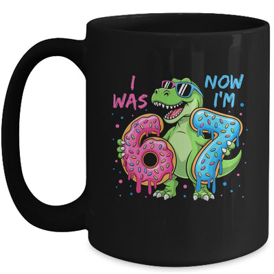 I Was Six Now I'm Seven Dinosaur 67 Meme 7th Birthday Mug | siriusteestore