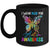 I Wear Blue For Autism Awareness Month Butterfly Women Kids Mug | siriusteestore
