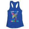 I Wear Blue For Autism Awareness Month Butterfly Women Kids Shirt & Tank Top | siriusteestore