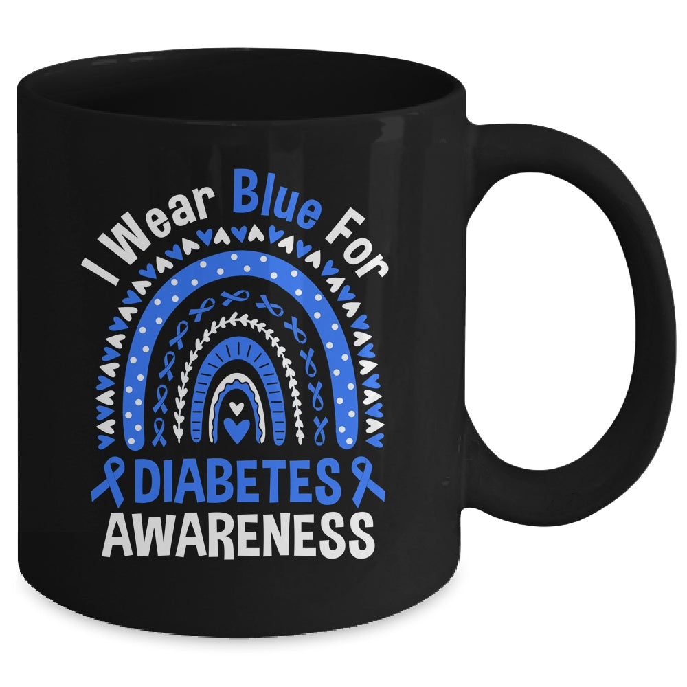 I Wear Blue For Diabetes Awareness Type One Diabetes Mug | siriusteestore