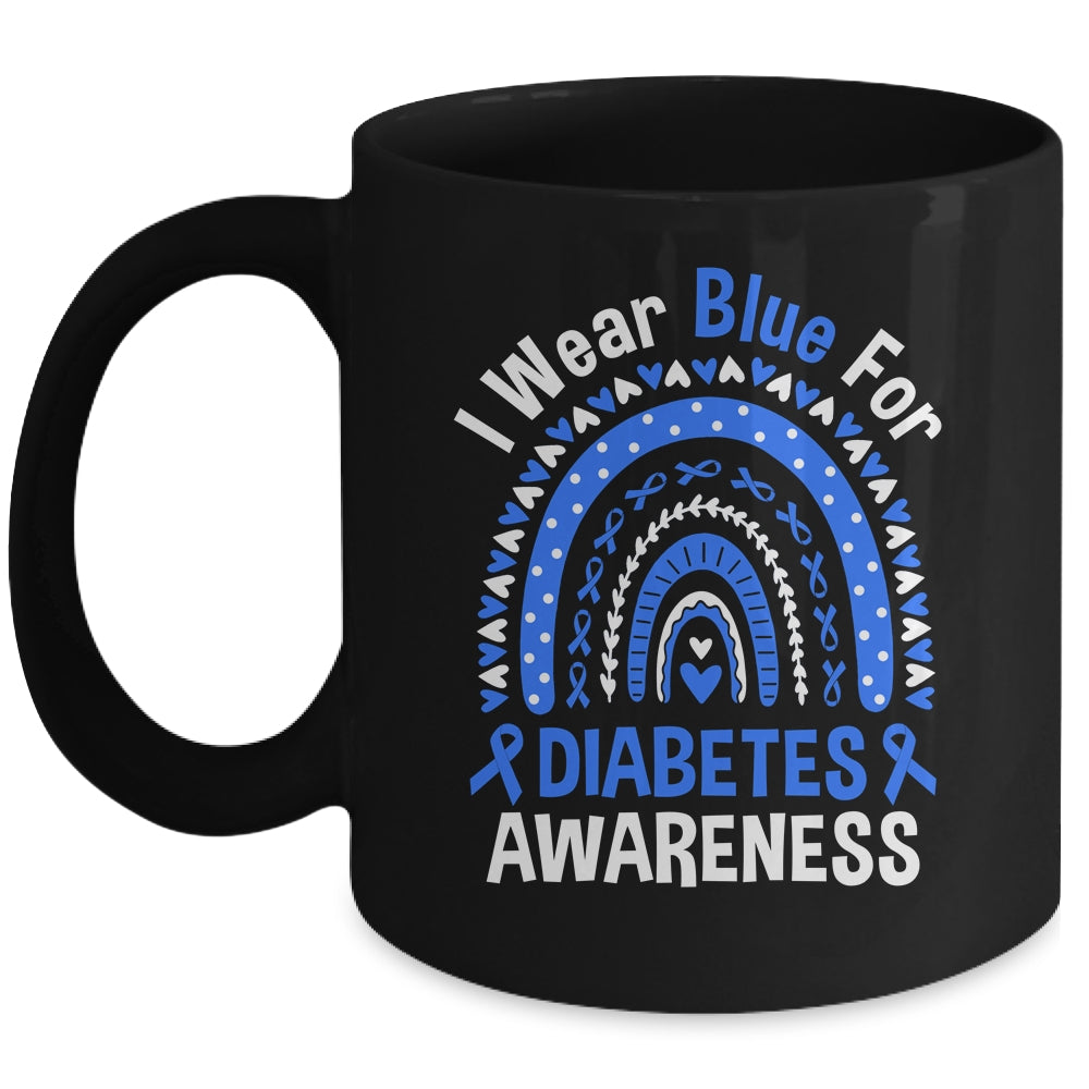 I Wear Blue For Diabetes Awareness Type One Diabetes Mug | siriusteestore