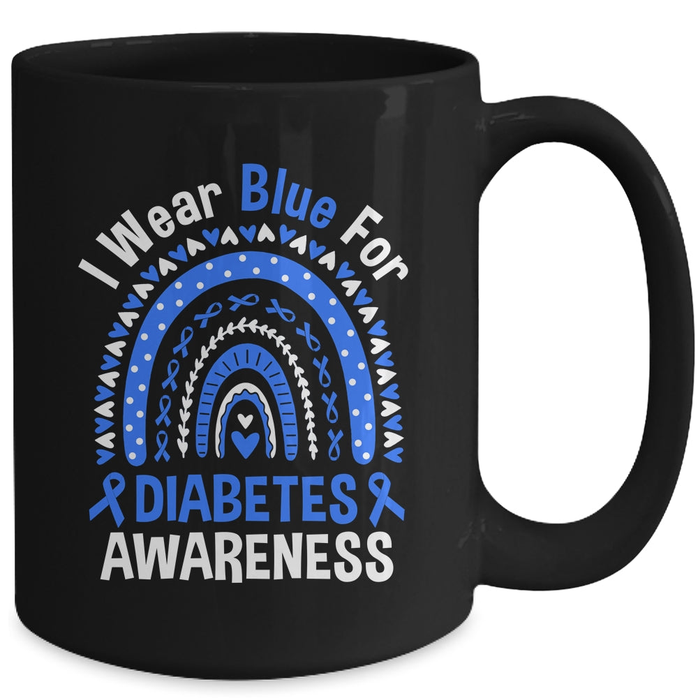 I Wear Blue For Diabetes Awareness Type One Diabetes Mug | siriusteestore