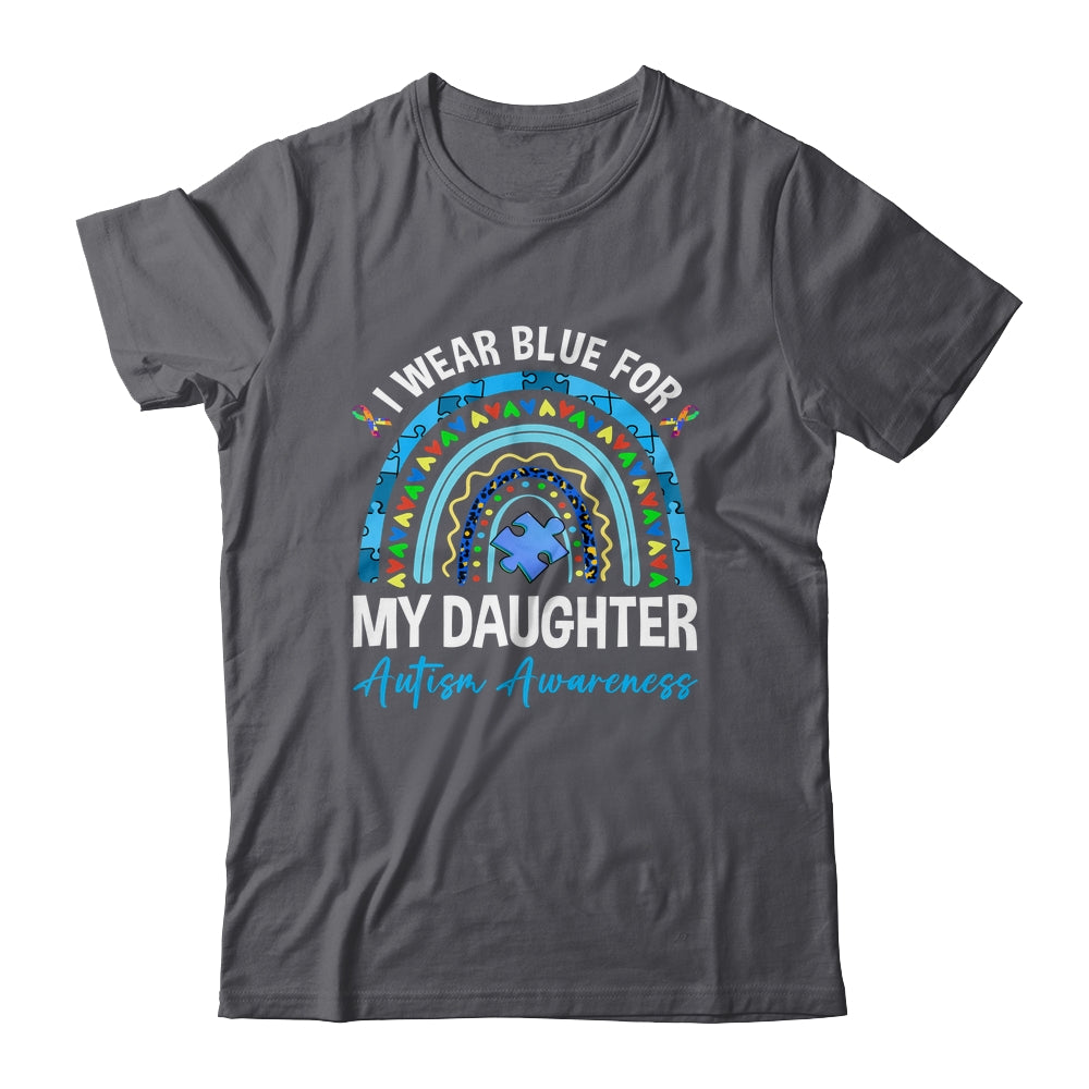 I Wear Blue For My Daughter Autism Awareness Matching Family Shirt & Hoodie | siriusteestore