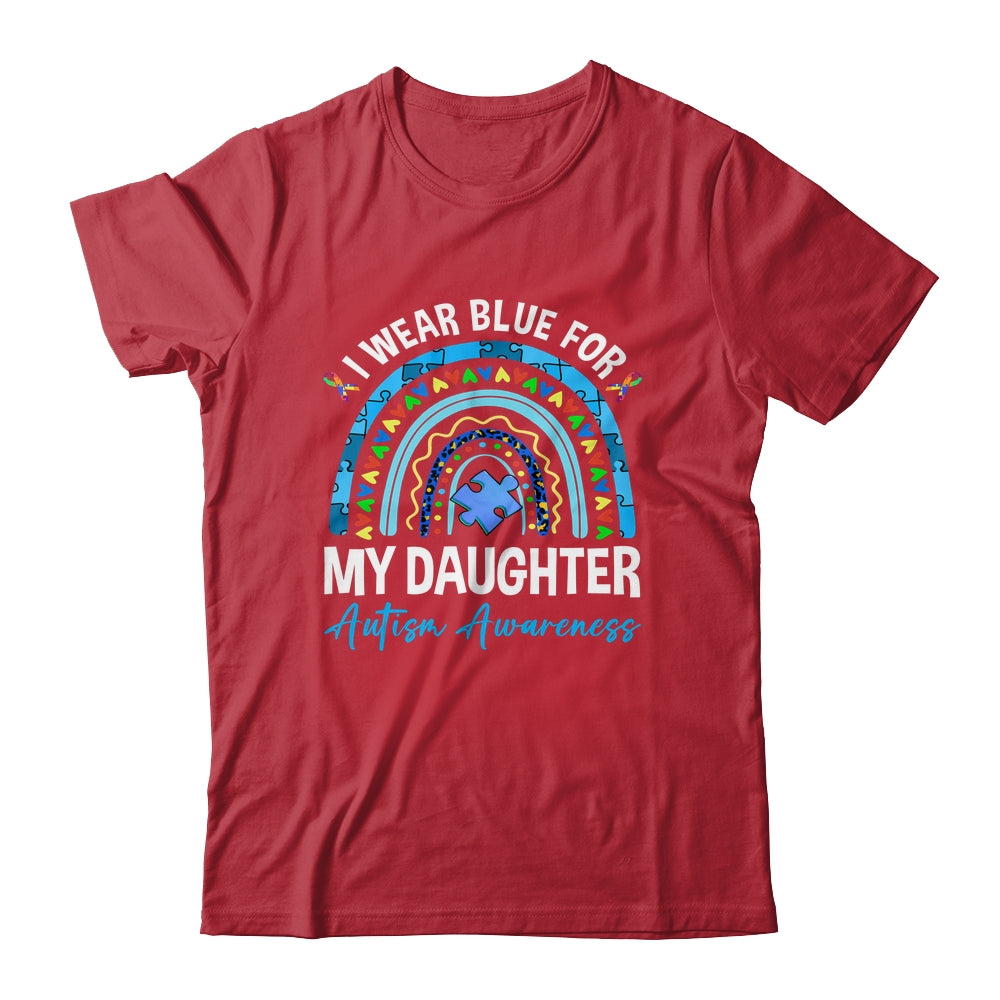 I Wear Blue For My Daughter Autism Awareness Matching Family Shirt & Hoodie | siriusteestore