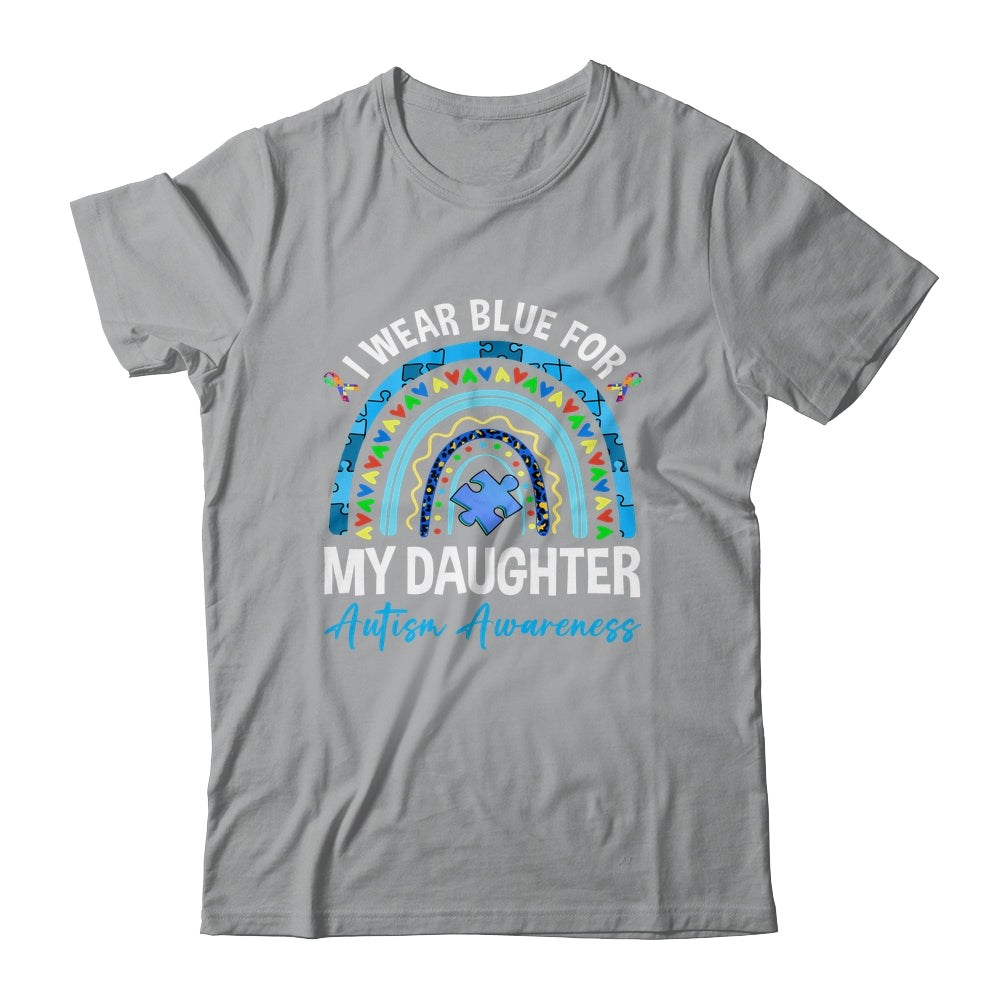 I Wear Blue For My Daughter Autism Awareness Matching Family Shirt & Hoodie | siriusteestore