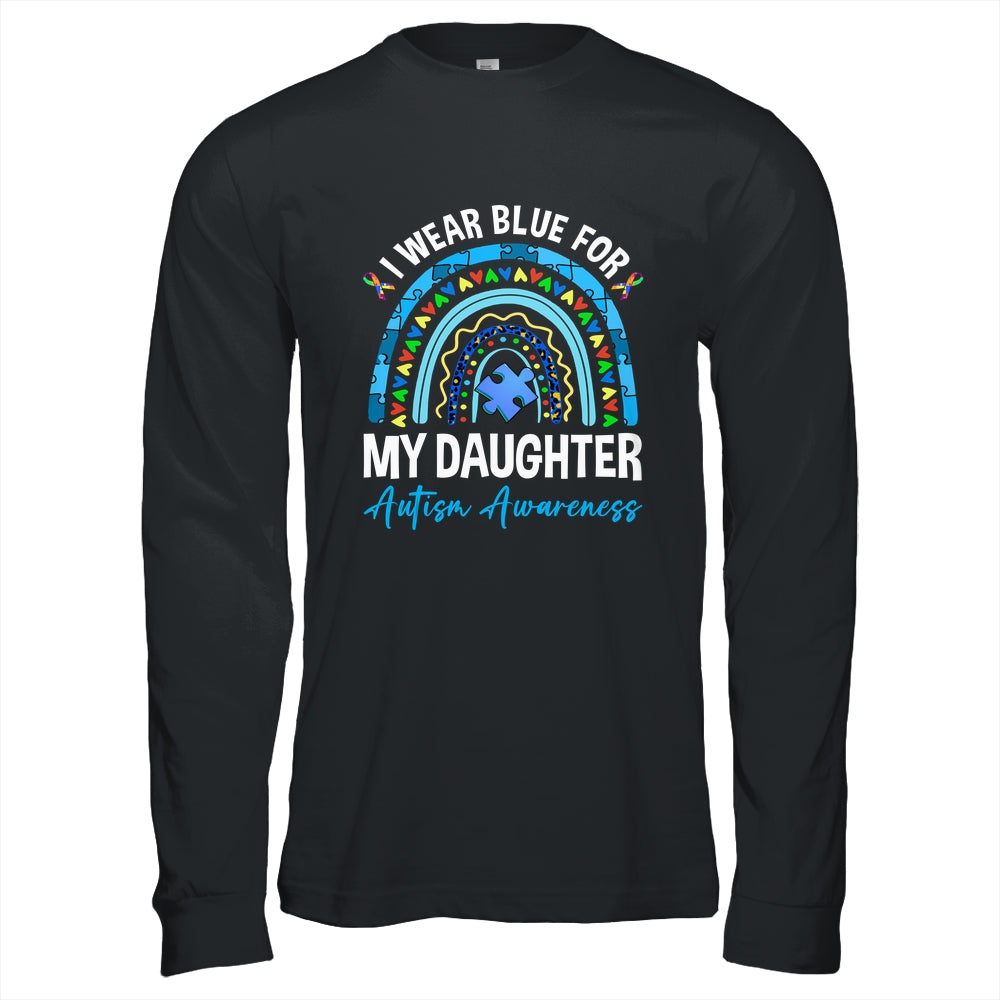 I Wear Blue For My Daughter Autism Awareness Matching Family Shirt & Hoodie | siriusteestore