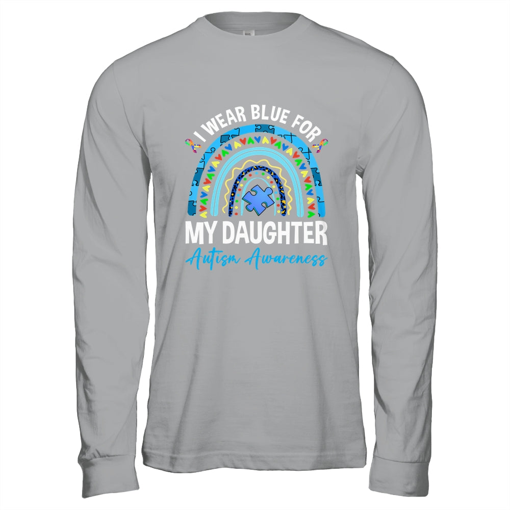I Wear Blue For My Daughter Autism Awareness Matching Family Shirt & Hoodie | siriusteestore